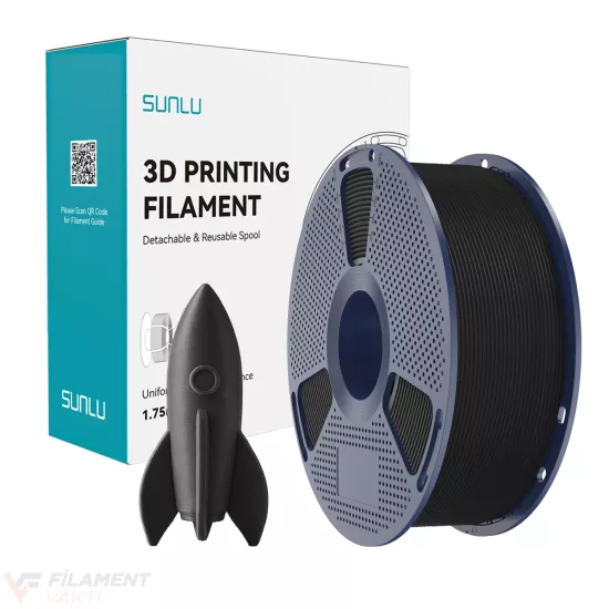 SUNLU Yüksek Hızlı PLA Filament (High Speed) - Siyah SUNLU Yüksek Hızlı PLA Filament (High Speed) - Siyah
