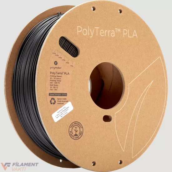 Polymaker PolyTerra PLA Filament - Kömür Siyah Polymaker PolyTerra PLA Filament - Kömür Siyah