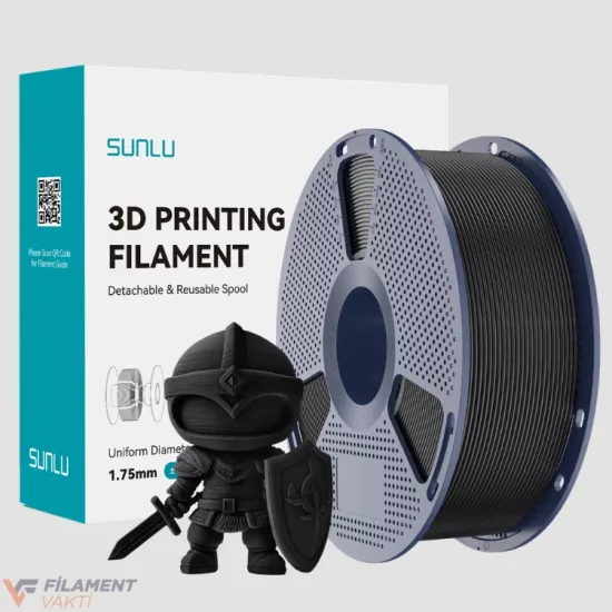 Sunlu PLA+ 2.0 Filament - Siyah Sunlu PLA+ 2.0 Filament - Siyah