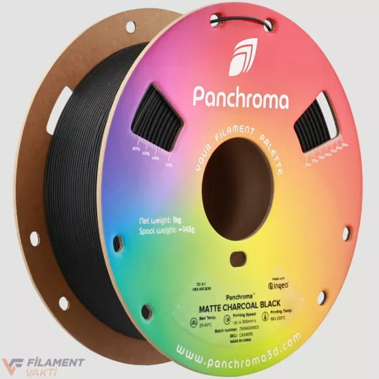 Polymaker Panchroma Mat PLA Filament - Kömür Siyah Polymaker Panchroma Mat PLA Filament - Kömür Siyah