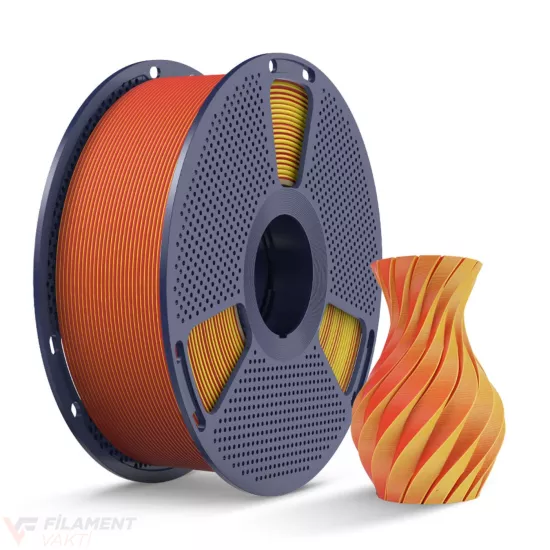 SUNLU PLA Matte Dual Çift Renk Filament Kırmızı - Sarı SUNLU PLA Matte Dual Çift Renk Filament Kırmızı - Sarı